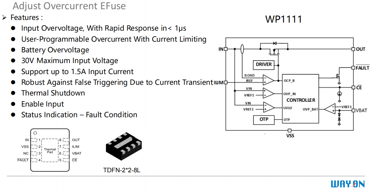 Wayon，维安，USB Type-C，接口保护器件，WP5801