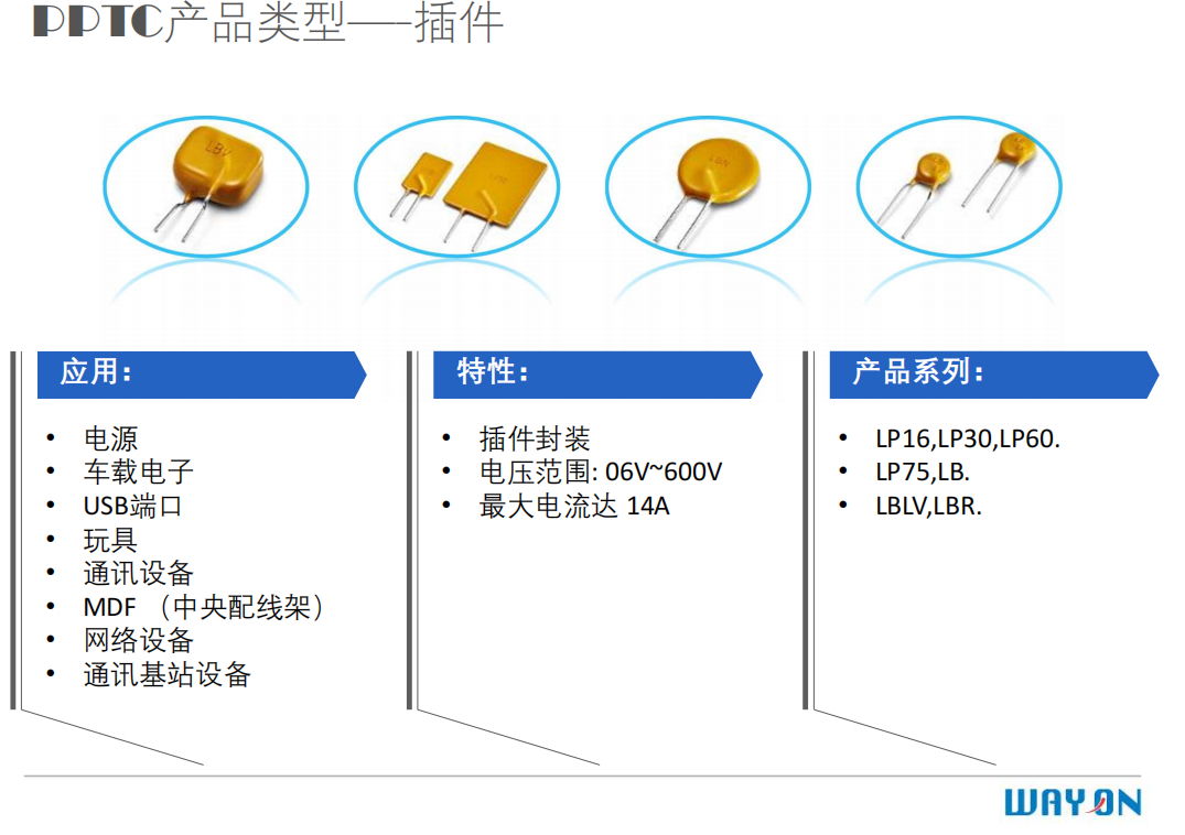 维安PPTC,维安OVP,维安TVS，WAYON代理商，WAYON PPTC.png