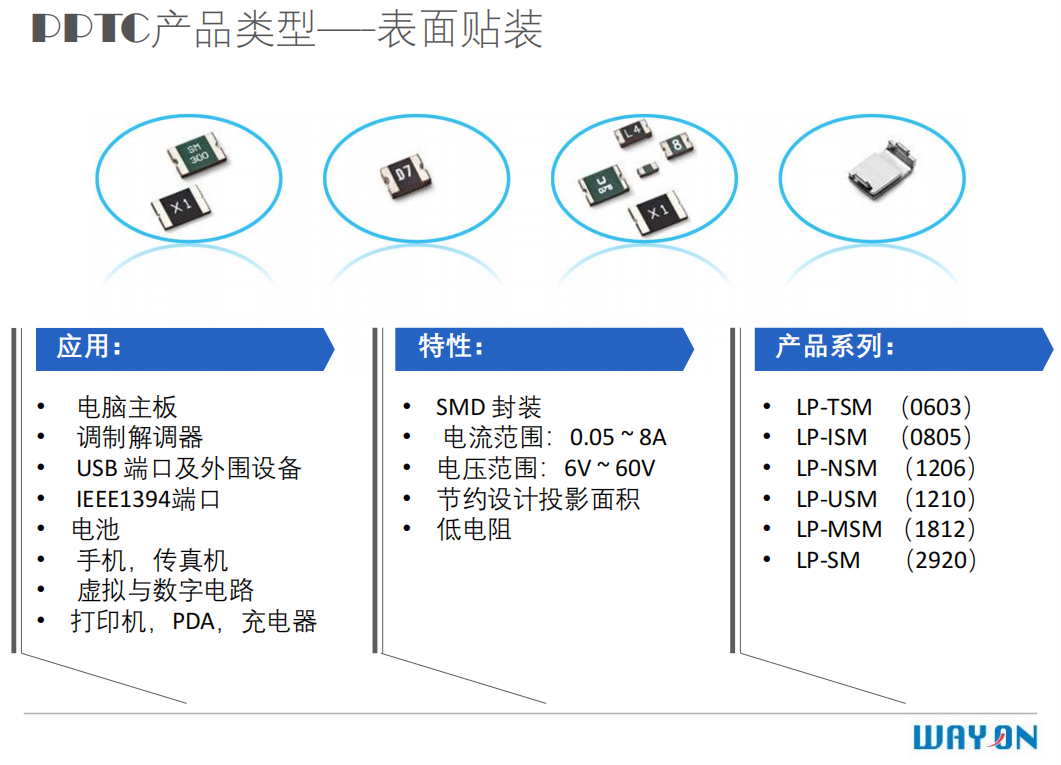 维安PPTC,维安OVP,维安TVS，WAYON代理商，WAYON PPTC.png