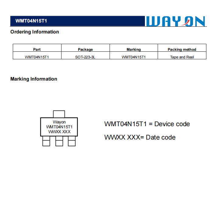 Wayon一级代理商，维安一级代理商，维安MOS，维安WMT04N15T1,维安中高压MOS.png